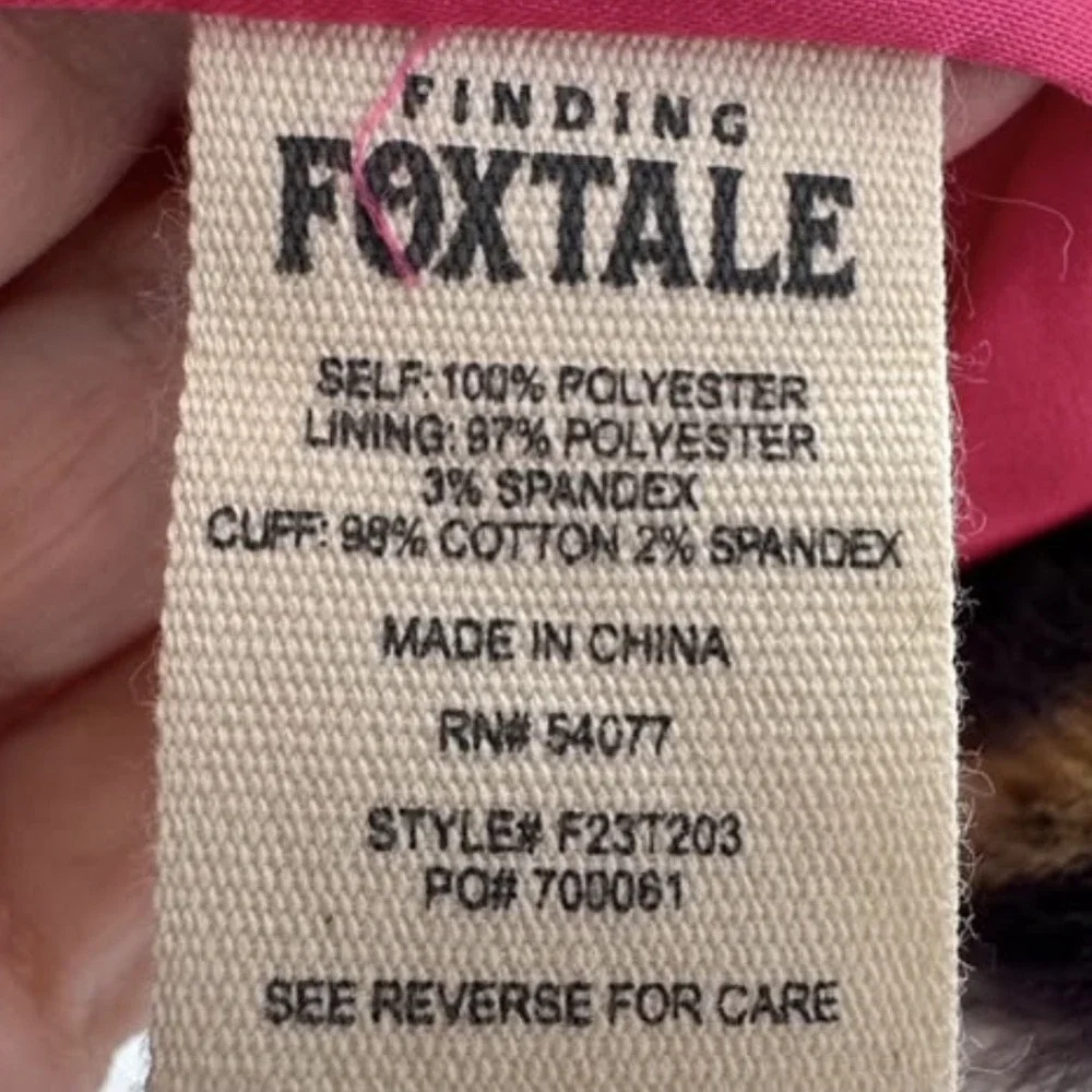 Finding Foxtale Girls Size Small (5) Leopard Faux Fur Coat Pink Lined NWT